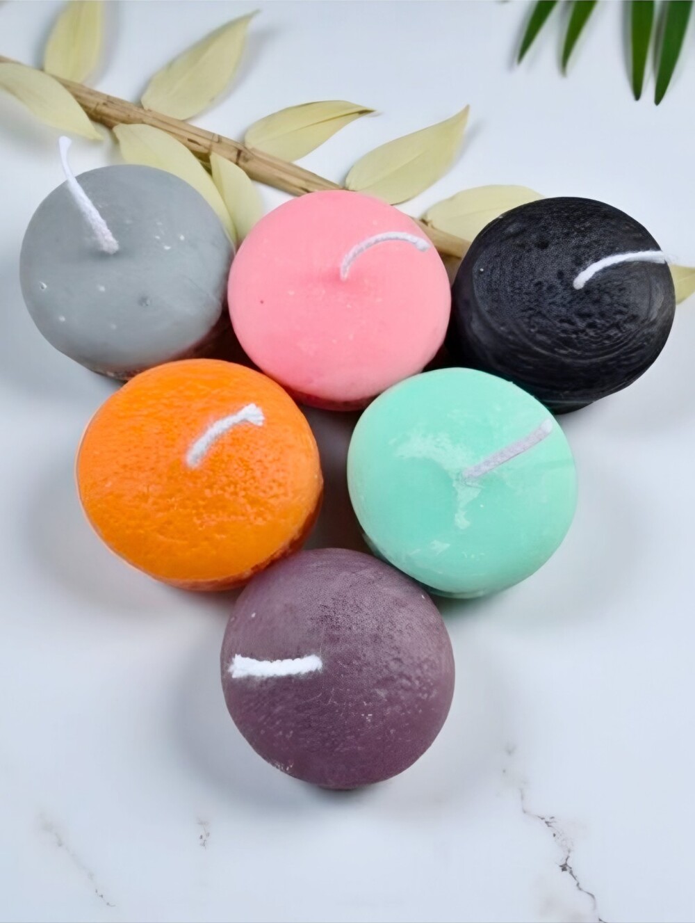 Artisan Halloween Macaron Cookie Candle Set Soy Wax Gourmand Scents 6 Pc NWT
